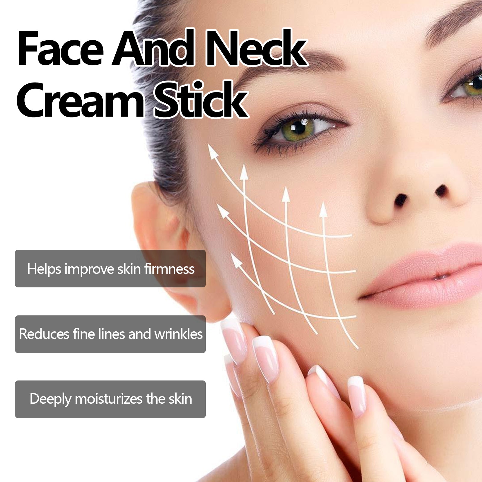 Face And Stick Neck Cream, Lift Firming And Reduce Neck Lines Facial Neck Care Moisturizing Beauty Cream