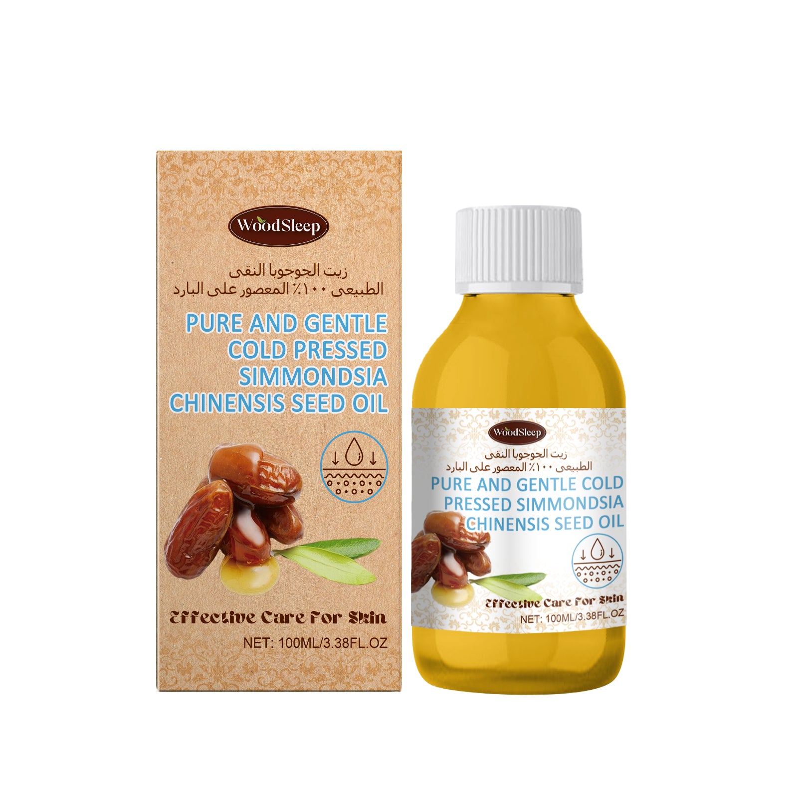 WoodSleep Multi-Purpose Jojoba Oil Deeply Hydrates And Moisturizes The Whole Body Face With Smooth And Glossy Oil